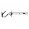 INDEX Cheville anti-rotation pour charges moyennes Crochet forgé inox A2 (M6 x 45 Ø8 100 pièces.) ACHGA208C - ekibat