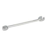 BAHCO Clé polygonale à tuyauter 12 mm x 13 mm avec finition