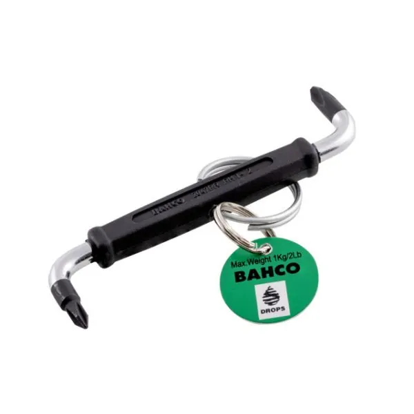 BAHCO Clé double coudée pour vis Phillips PH1 et PH2 avec