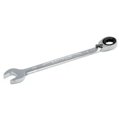 BAHCO Clé mixte à cliquet 10&nbsp;mm avec finition chromée,