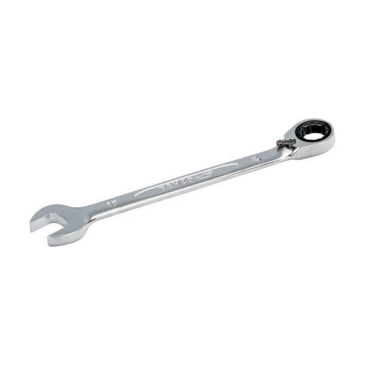 BAHCO Clé mixte à cliquet 9 mm avec finition chromée,