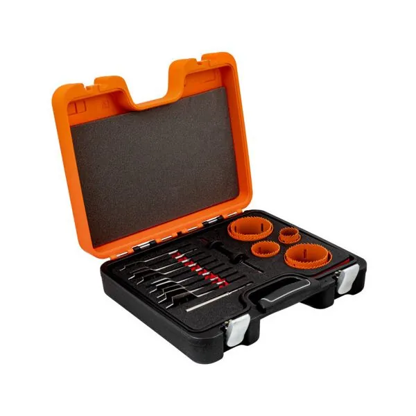 BAHCO Coffret de scies trépans 12 mm-86 mm - 18 Pcs