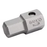 BAHCO Embout avec conducteur mâle 6&nbsp;pans de 22&nbsp;mm, 17&nbsp;mm