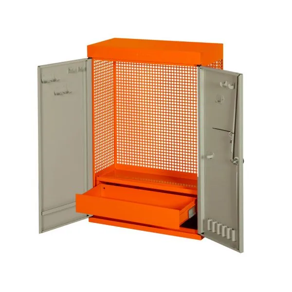 BAHCO Armoire murale 2&nbsp;portes, orange, 900&nbsp;mm x 250&nbsp;mm x
