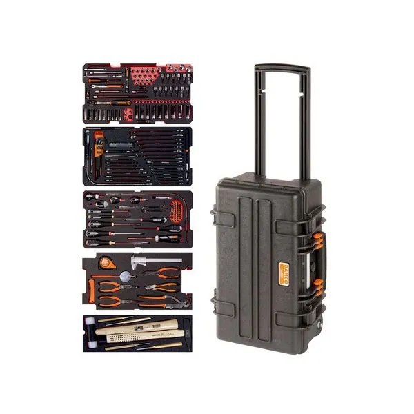 BAHCO Caisse à outils métallique, kits d’outils