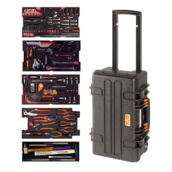 BAHCO Kit d’outils aviation - 159&nbsp;pcs/caisse rigide à