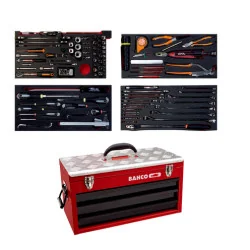 BAHCO Kit d’outils aviation - 129&nbsp;pcs/caisse métallique