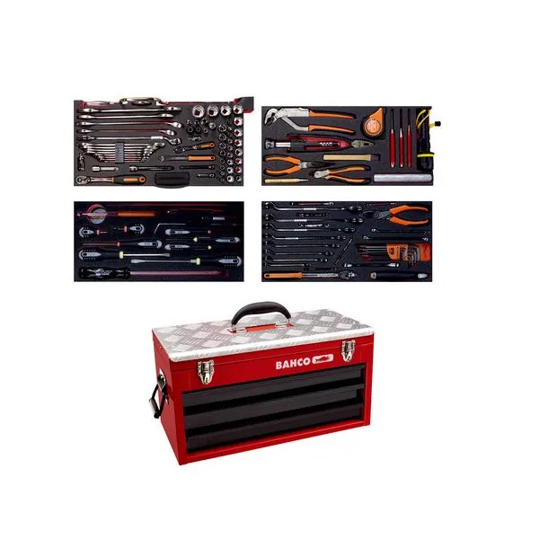 BAHCO Kit d’outils aviation - 137&nbsp;pcs/caisse métallique