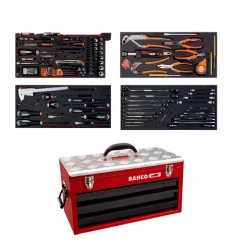 BAHCO Kit d’outils aviation - 152&nbsp;pcs/caisse métallique