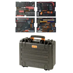 BAHCO Kit d’outils aviation - 159&nbsp;pcs/caisse rigide