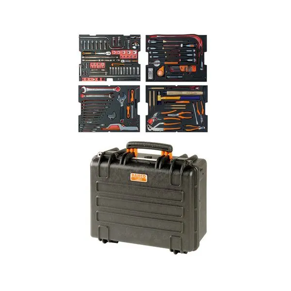 BAHCO Kit d’outils aviation - 159&nbsp;pcs/caisse rigide