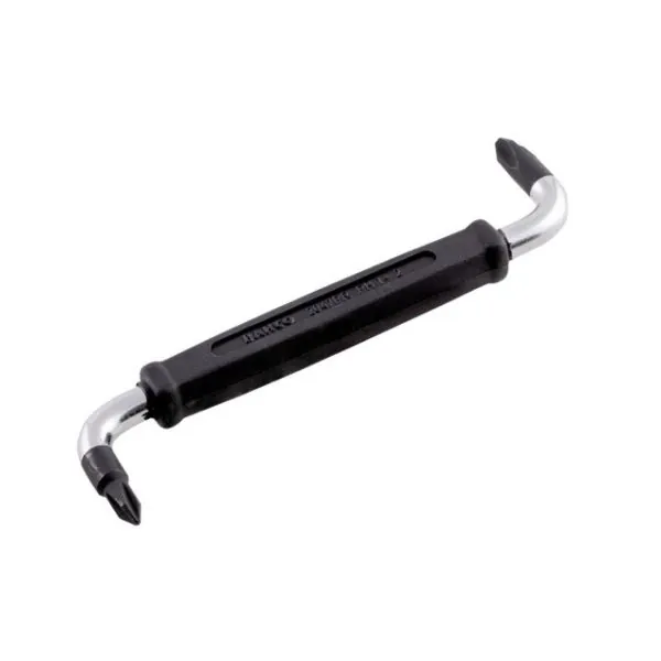 BAHCO Tournevis double coudé pour vis Phillips PH1 et PH2 x