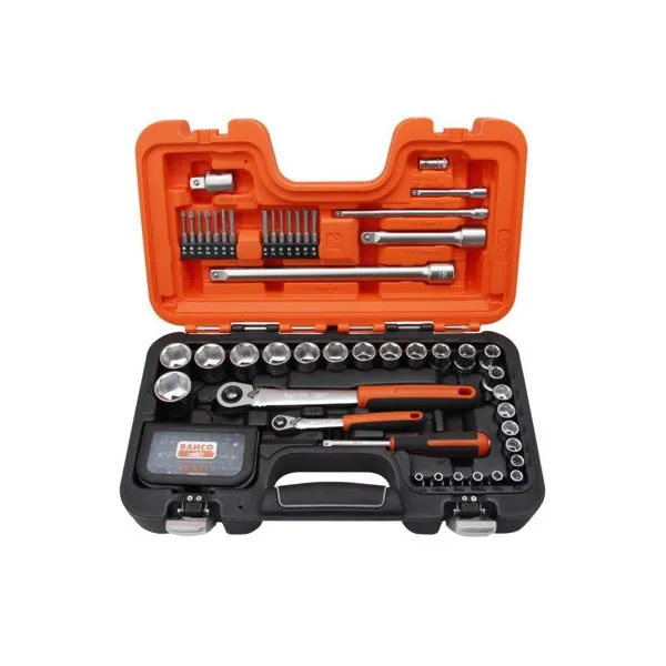BAHCO Coffret de douilles 1/4"-1/2" entrainement carré, 6