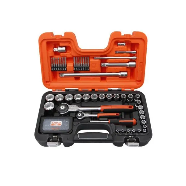 BAHCO Coffret de douilles 1/4"-1/2" entrainement carré, 6