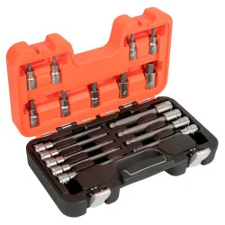 BAHCO Jeu de douilles 1/2" avec embouts 6&nbsp;pans - 18&nbsp;pcs