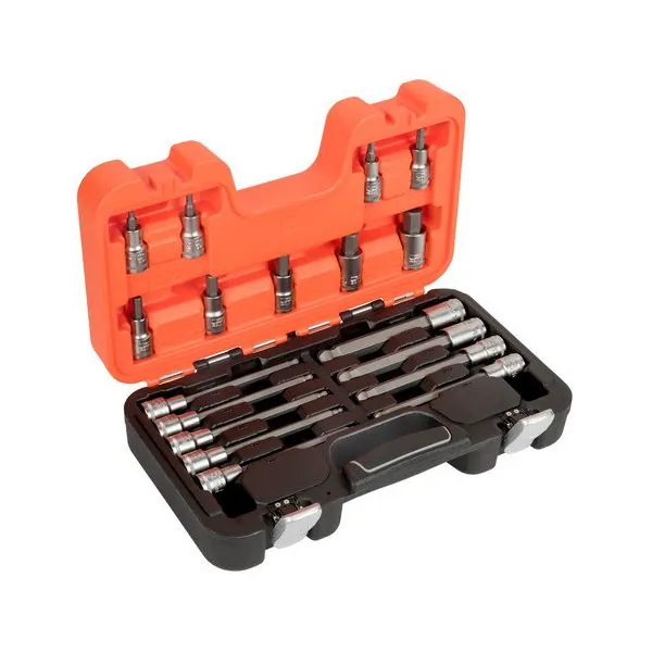 BAHCO Jeu de douilles 1/2" avec embouts 6&nbsp;pans - 18&nbsp;pcs