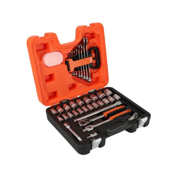BAHCO Assortiment de douilles 1/2” avec clés mixtes plates
