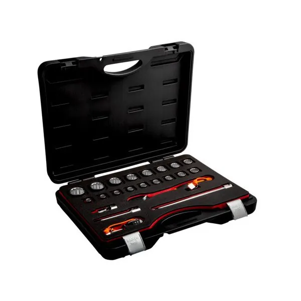BAHCO Coffret de douilles métriques et accessoires 1/2"