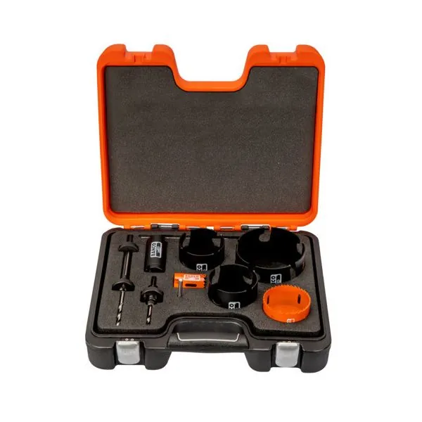 BAHCO Coffret de scies trépans 35 mm-114 mm - 10 Pcs