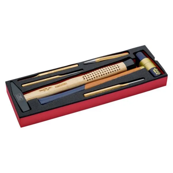 BAHCO Jeu de chasse-goupilles et marteaux, module mousse