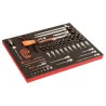 BAHCO Douilles 1/2"-3/8" et accessoires, module mousse 3/3
