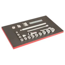 BAHCO Module mousse pour servante 40", clips en métal pour