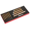 BAHCO Jeu de marteau/burins plat/chasses-goupilles, module