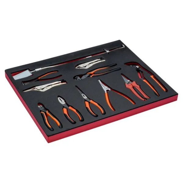 BAHCO Jeu de pinces, module mousse 3/3 Fit&Go - 11&nbsp;pcs