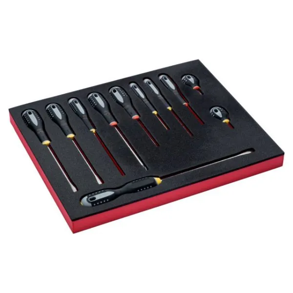 BAHCO Jeu de tournevis Phillips, module mousse 2/3 Fit&Go -