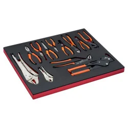 BAHCO Jeu de pinces, module mousse 3/3 Fit&Go - 12&nbsp;pcs