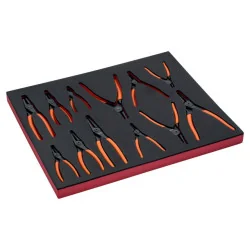 BAHCO Jeu de pinces à circlips, module mousse 3/3 Fit&Go -