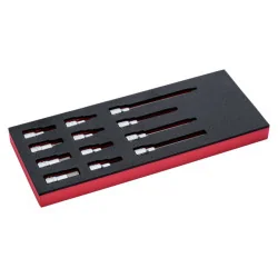 BAHCO Jeu de douilles tournevis 1/2", module mousse 1/3