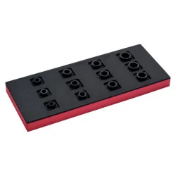 BAHCO Jeu de douilles 1/2", module mousse 1/3 Fit&Go -