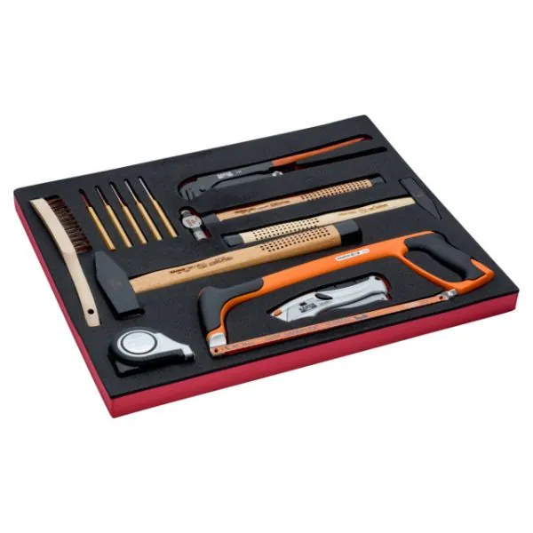 BAHCO Kit d’outils de coupe et de mesure, module mousse 3/3