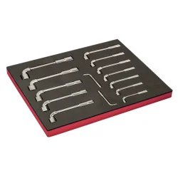 BAHCO Module mousse Fit&Go 3/3, clés à pipe 6 pans/12 pans