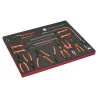 BAHCO Jeu de pinces et limes, module mousse 3/3 Fit&Go -