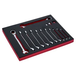 BAHCO Jeu de clés mixtes à cliquet, module mousse 2/3