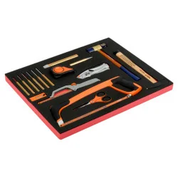 BAHCO Jeu d'outils de frappe/coupe mélangés, module mousse