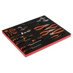 BAHCO Jeu de pinces/tournevis, module mousse 3/3 Fit&Go -
