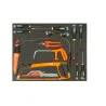 BAHCO Jeu de tournevis/outils de coupe, module mousse 3/3