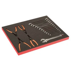 BAHCO Module mousse Fit&Go 3/3, pinces à circlips & clés -