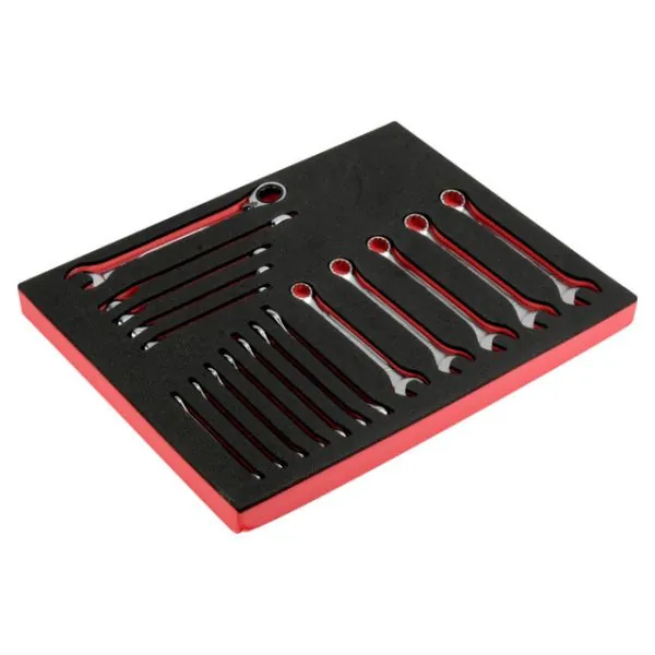 BAHCO Jeu de clés mixtes, module mousse 2/3 Fit&Go - 17&nbsp;pcs