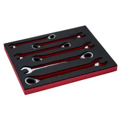 BAHCO Jeu de clés mixtes à cliquet, module mousse 2/3