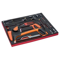 BAHCO Jeu de tournevis/outils de coupe, module mousse 3/3