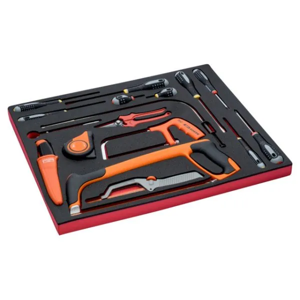 BAHCO Jeu de tournevis/outils de coupe, module mousse 3/3