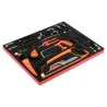 BAHCO Jeu de tournevis/scie à métaux, module mousse 3/3