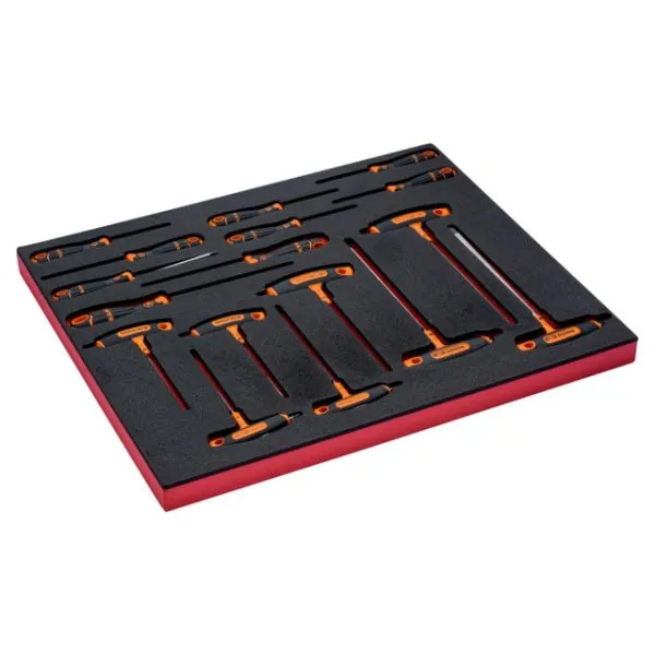 BAHCO Jeu de tournevis, module mousse 3/3 Fit&Go - 17&nbsp;pcs