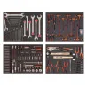 BAHCO Module de 4&nbsp;mousses pour maintenance automobile -