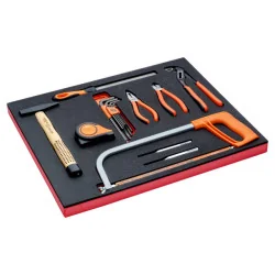 BAHCO Kit d'outils pince/frappe/mesure, module mousse 3/3