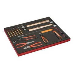 BAHCO Kit d’outils de frappe et de coupe, module mousse 3/3